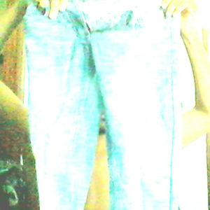 RUDE Hot Topic Indigo and White Jeans 26x32